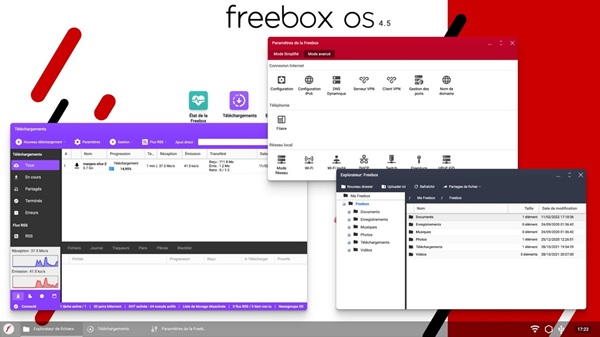 Interface Freebox