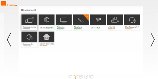 Interface Livebox