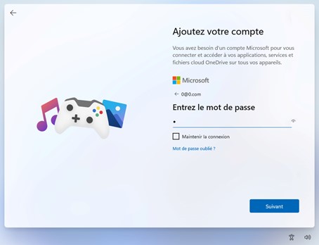 Créer un compte local lors de l'installation de Windows 11